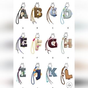 NEW! Various Labubu Monsters Pin For Love Series - Letter Pendant